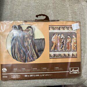 Lanarte 33408 Cross Stitch Kit Greek Culture Horse Chariots People Toga